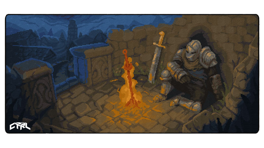 Pixelated Darksouls Campfire